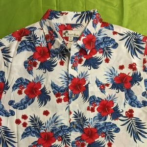 New Men Hawaiian 2X Button Down Shirt Oliver & Burke